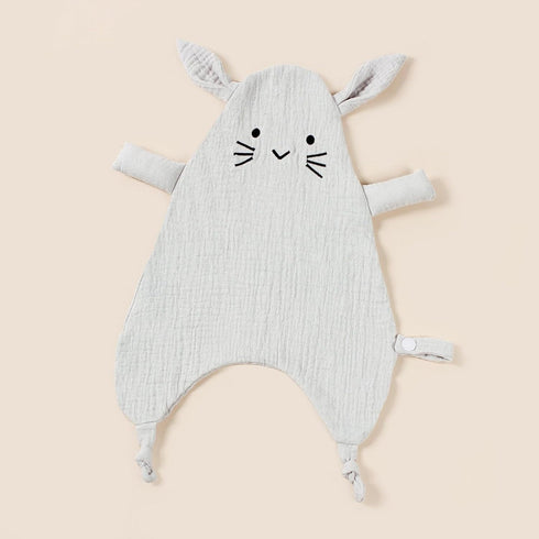 Lovely Muslin Security Blanket 2 Pcs Baby Comforter, Soft Breathable Soothing Towel Gift for Baby Shower, 40cm x 27cm