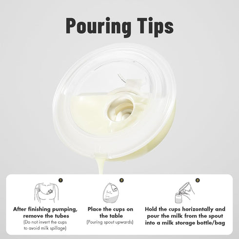 S4, 24 mm 20mm 12 oz 360 ml, 2 Phanpy Handsfree Wearable Breastmilk Collection Cups Original Phanpy Breast Pump