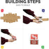 Bankers Box at Play Cardboard ABC/123 Building Learning Blocks, 50 Pack, 3"x 3" Blocks for Kids