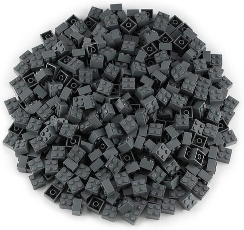 2x2 400 Set 3003 Feleph Bricks Dark Stone Gray Pieces Parts Classic Building Creative Play Blocks Toy Compatible