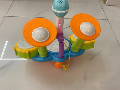 Drum Set for Toddlers 1-3, Baby Drum Set with Microphone, Kids Drum Sets for 2-5 Year Olds, Birthday Gift