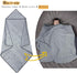 3 1 36 36inch, 2 Pack, ICOPUCA Baby Hooded Towel-Removable Hood, in Newborn Baby Bath Towel, * Hemp Gray & Light Blue;
