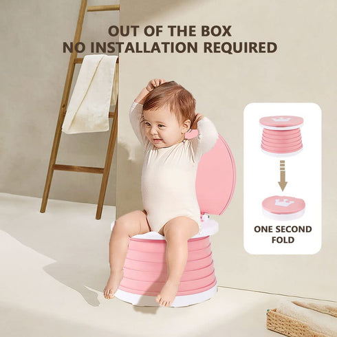 portable, foldable potty seat for toddler, Training Toilet Seat Emergency Toilet for Car, Camping, Outdoor, indoor