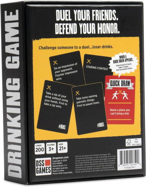 21st DSS Games Duel: A Drinking Game [Duel Your Friends & Complete Challenges | Funny Party Card Game for Adults |