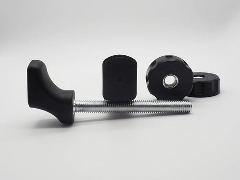 M10 (10mm) Quarter Round Spindle Rod Adapter, 2 Pack for Pressure Mounted Baby and Pet Safety Gates