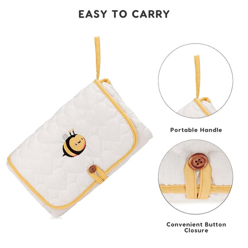 SONARIN Cute Portable Baby Changing Mat,Waterproof Folding Diaper Changing Pad Lightweight Travel Nappy Changing Mat