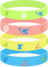 Non-Candy Island Princess Theme Party Favors, 20 Wristbands