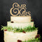 Mr and Mrs Wedding Cake Toppers, Wood Party Cake Decoration for Bride and Groom
