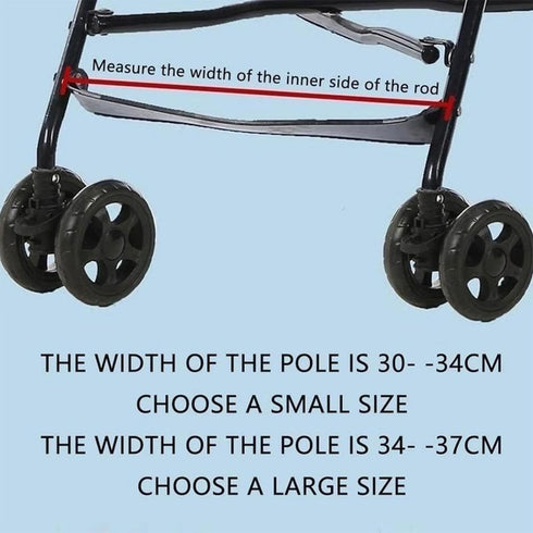 Seadiquiet (37cm) Adjustable Stroller Footrest Replacement, Universal Fit Car Seat Foot Rest for Toddlers & Babies