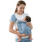vrbabies Double Ring Sling Baby Carrier for Newborn to Toddler,Adjustable Muslin Infant Wearing