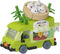Jollcnoia Asian Food Truck Mini Gourmet Travel RV Car Micro Building Toy Little