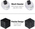 2 Packs Infinity Cube Toys, Mini Infinity Cube Desk Toy for Stress Relief, ADHD Desk Toy for Adults (Black, White)