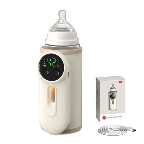 BOKASM Portable Baby Bottle Warmer,Baby Breastmilk Bottle Warmer Multi-Function Milk Formula Heater,Defrosting Fits