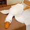 19.5 Inches Goose Stuffed Animal, White Swan Plush Throw Pillow Toy