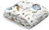 Watercolor Owls Baby Blanket for Girl & Boy, Soft Swaddle Blanket, 30x40, Boho Leaves