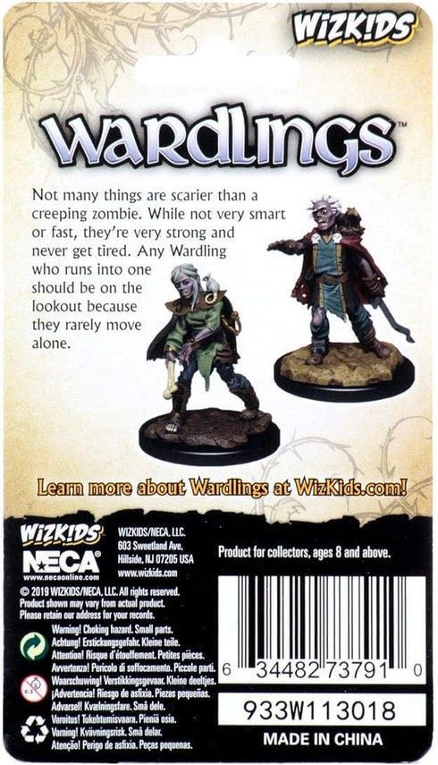 WizKids Wardlings Painted RPG Figures: Male & Female Zombie