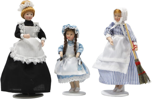 iland Victorian Dollhouse People for 1 12 Scale Accessories 6 inch Miniature
