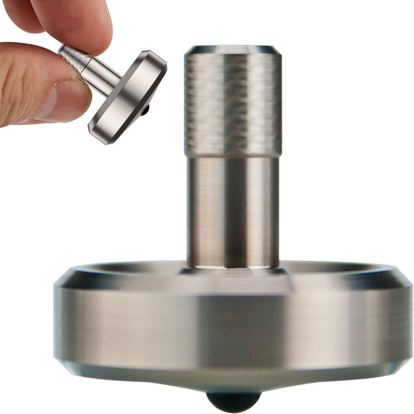 DjuiinoStar Premium Titanium Spinning Top: Lengthened Stem, Easy to Twirl, Decent Performance