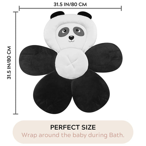 PandaEar Baby Bath Pad for Newborn, Soft Panda Cushion Mat for Sink Bathtub Essentials Shower Gift