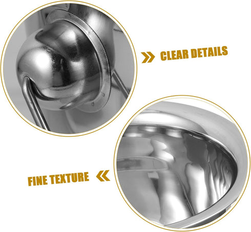 Commodes ORFOFE Stainless Steel Urinal Cup for Toddlers Adults Portable Potty for Travel Bedside