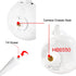 iTODOS Baby Monitor Mount Compatible with HelloBaby HB65/HB66/HB248, ANMEATE SM935E, Versatile Twist Mount - White