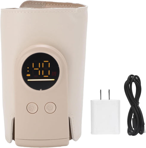 RiToEasysports Rechargeable Milk Bottle Warmer, Portable Milk Bottle Warmer with Temperature Control for