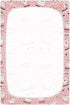 Mazeann 52" 28" 9" Christmas Pink Santa Crib Sheets Soft Breathable Fitted Baby Crib Sheets Mattress Cover for Girl