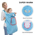 SONARIN Windproof Baby Carrier Cover,Warm Hooded Winter Cover for Baby Carrier with Coral Fleece Liner,Universal Sling
