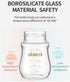 0-3 0-6 2 Pack, 4 Oberni Glass Baby Bottles,Anti Colic Breastfeeding Bottle with Natural Response Nipple Size S,Wide