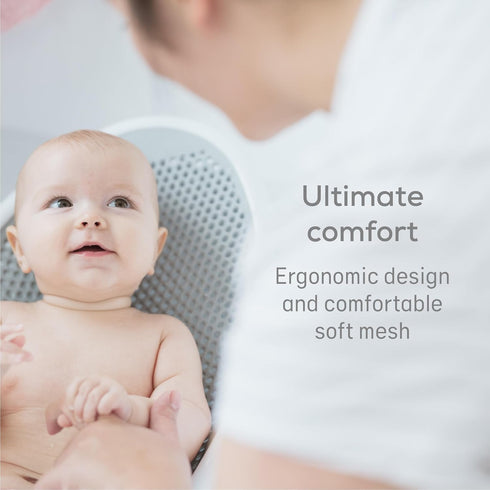Angelcare Baby Bath Support (Grey) for Babies Under 6 Months Old