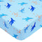 UOMNY Shark Fitted Crib Sheet for Baby Boys, Standard Crib and Toddler Mattresses, Ocean Crib Mattress Sheets 52 x 28