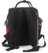 FHEDVBN Backpack Mummy Backpacks Daypack Red Black Diaper Bag for Women Multifunction Waterproof for Mom Dad, Large