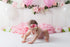 Baby Girl Floral Headbands - 3pcs Handmade Nylon Flower Crown Elastic Hairband, Newborn Toddler Accessories for Girls