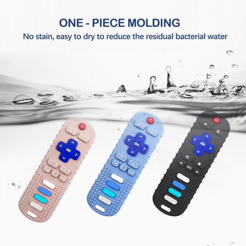 2Pack Teething Toys for Babies - Remote Control Shape Silicone Teether Toys, Baby Teethers for Toddlers Boys Girls