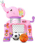 Shemira Toddler Basketball Hoop & Soccer Goal Activity Center Toys with Light