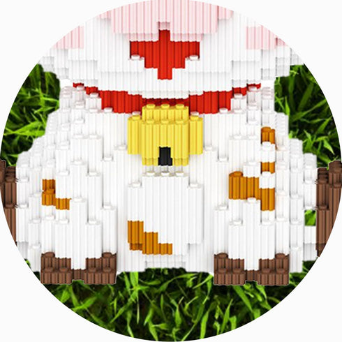 Set 1983 14 BDYDT Dairy Cattle Micro Building Blocks Pieces Gift for Adults and Kids Ages Years and Up