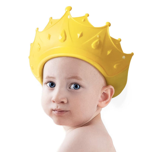HeyooHeloo Baby Shower Cap Waterproof Shampoo hat for Children Toddler Girls Boys Protect ears eyes.Adjustable Silicone