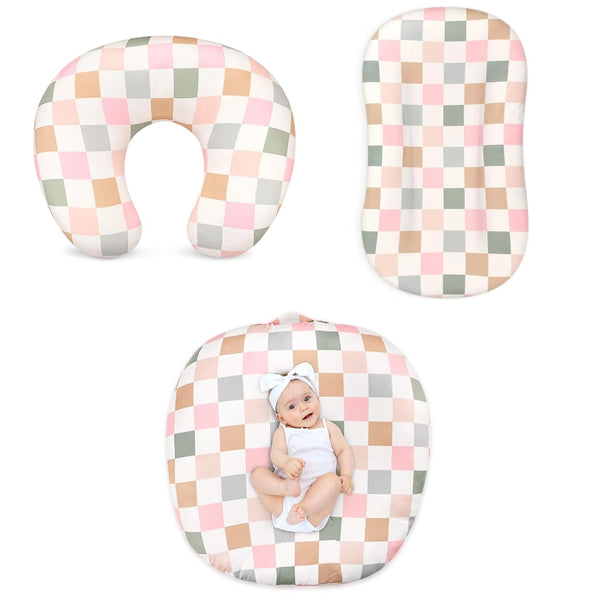 DILIMI Nursing Pillow Cover, Soft Comfortable Baby Lounger Covers for Girls, Newborn