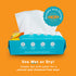 100% Pure Cotton Dry Wipes, 600 Count, Soft & Sensitive, Hypoallergenic, Extra Strong