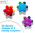 Set 3 18 Ooly Color Burst Grip Crayon for Toddlers and Little Hands, of Crayons with Classic Colors, Non-Toxic Easy
