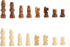 62 Pieces Wooden Checker Pieces & Chess Pieces 2 in 1 Chess Game Set, Classic Wooden Board Games in 2 Styles