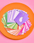 xo, Fetti Bachelorette Party Card Game, Rainbow Deck of Playing Cards, Bridal Party Game, Decorations