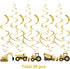 30PCS Construction Hanging Swirls Decorations for Birthday Party, Baby Shower, Car Excavator Bulldozer Ceiling Decor