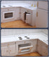 UZPDWK Set 1/12 Wooden Dollhouse Miniature Furniture Kitchen Play Cabinet Fridge Freely Combined Scale
