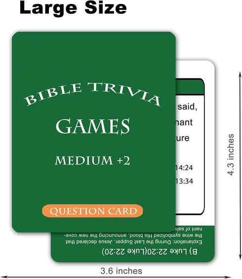 Docdeer Bible Trivia Card Game for Adults & Families - Fun Learning