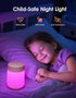 Light,10 Colors+8 Dimmable Room,1800mAh One Fire Night Light for Kids Night Baby Night Lights for Nursery