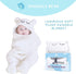 Snuggle Bear 0-6 Baby Swaddle Blanket Wrap Cute Newborn Bear Onesie Ultra Soft Essential Wearable Swaddling Receiving