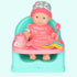 deAO Baby Doll Play Set, 25 PCS Accessories with Chair, Booster Seat, High Crib Toy, Toilet, and Bathtub