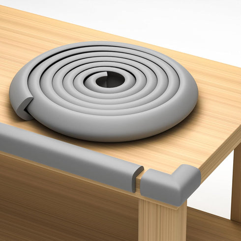 Sharp Edge 16.2ft Furniture Safety Guards, Protective Foam Cushion with 15ft Bumper and 4 Adhesive Childsafe Corners