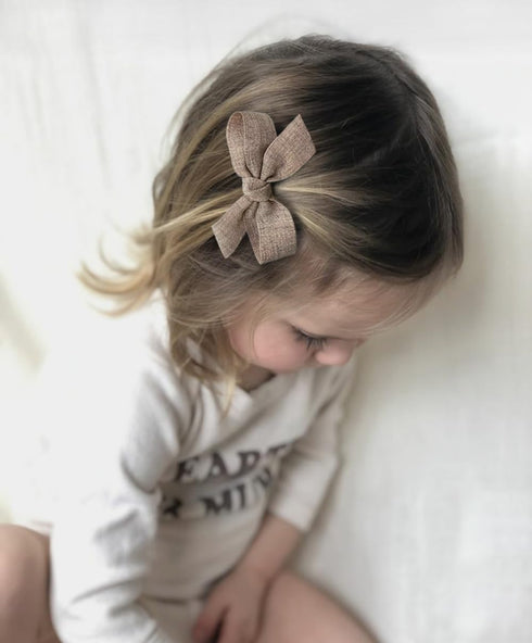 Baby Girls Hair Bows Clips, 10pcs Fully Lined Alligator Barrettes Hair Accessories for Infants Toddlers by Cherssy